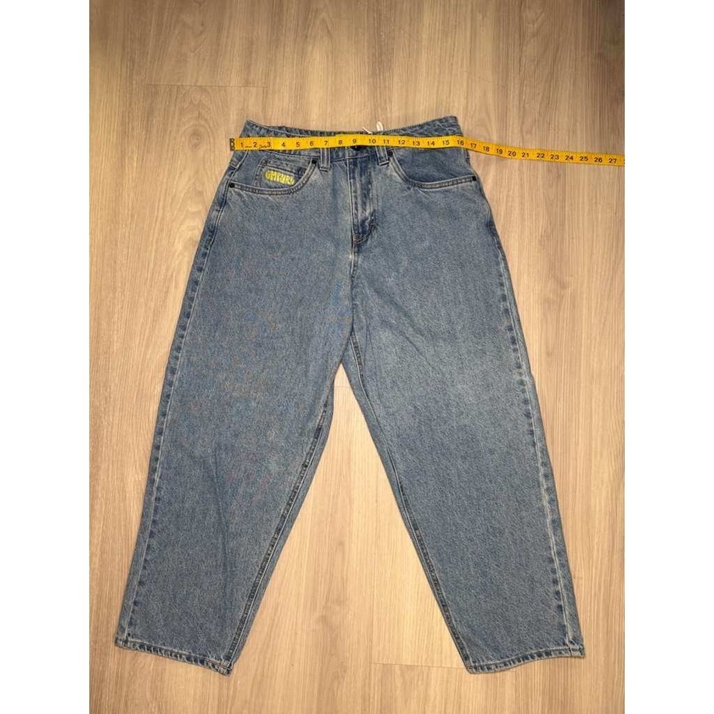 GORYUBI Baggy Jeans Womens 28 Light Wash Y2K Wide Leg Denim Pants - Picture 6 of 16